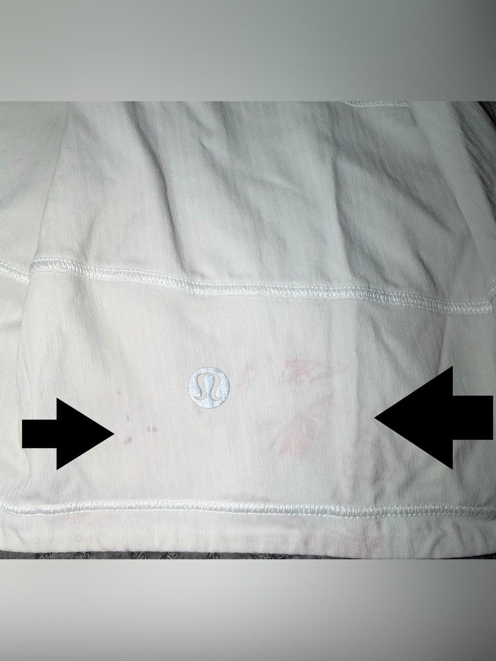 Lululemon Pace Rival Skirt-Regular*4-way Stretch* 13" White Women’s Size-8 FLAWS - Picture 7 of 8